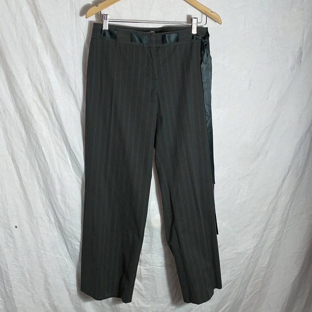 Anthropologie Elevenses Pinstripe Crop Pants Sz 4